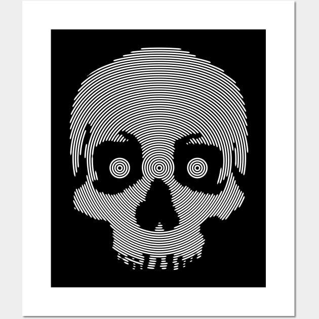 spiral skull Wall Art by Sauher